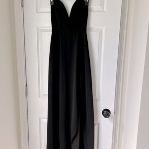 Black floor length formal dress